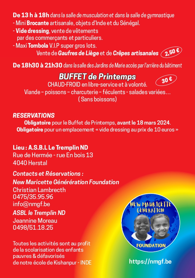 New Mauricette - Bienvenue sur le site de la New Mauricette Generation Foundation (abréviation : NMGF) - Consultez sur notre site les informations suivantes : Accueil, Dons, Qui sommes nous ?, Notre But, Nos Coordonnées, Manifestation, Contact.